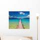 Wooden Pier in Tropical Paradise Wall Mural