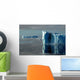 Two Blue Antarctic Icebergs Wall Decal