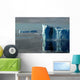 Two Blue Antarctic Icebergs Wall Decal