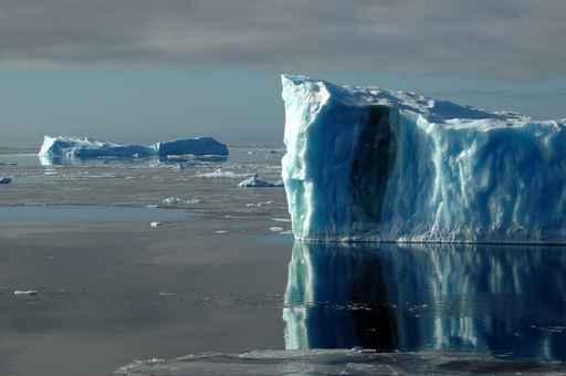 Two Blue Antarctic Icebergs Wall Decal