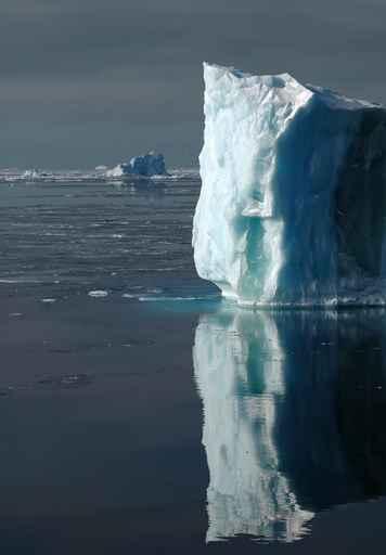 Blue Iceberg with Water Wall Decal