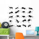 Twenty Ant Silhouettes