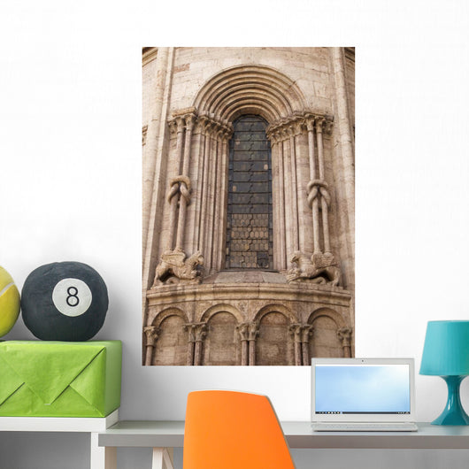 Church Window Romaesque Style Wall Mural