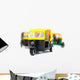 Rickshaws Wall Mural