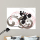 Biker illustration Wall Decal