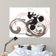 Biker illustration Wall Decal