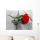 Rose on Wood Wall Mural