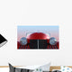Red Retro Car Wall Decal