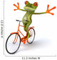 Frog Bicycle Wall Decal