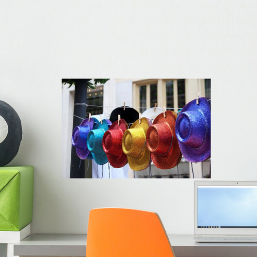 Sombreros Wall Mural