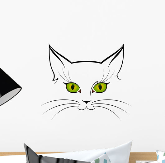 Image of Cat Eyes Wall Decal