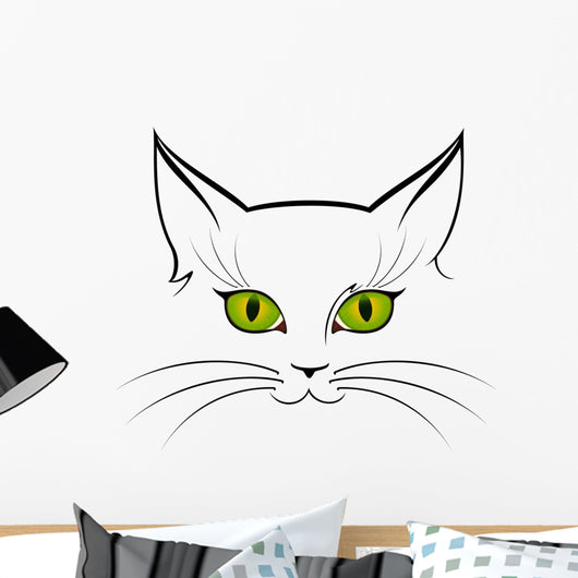Image of Cat Eyes Wall Decal
