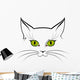 Image of Cat Eyes Wall Decal