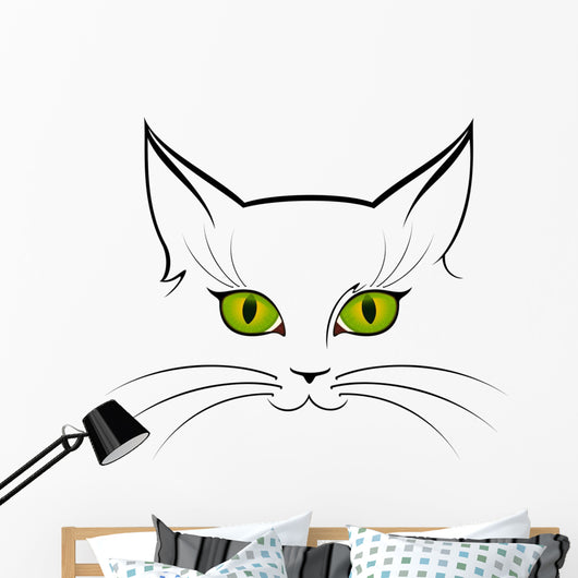 Image of Cat Eyes Wall Decal