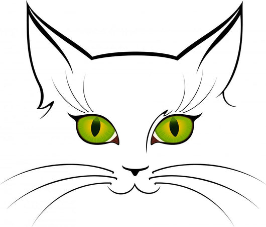 Image of Cat Eyes Wall Decal