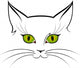 Image of Cat Eyes Wall Decal