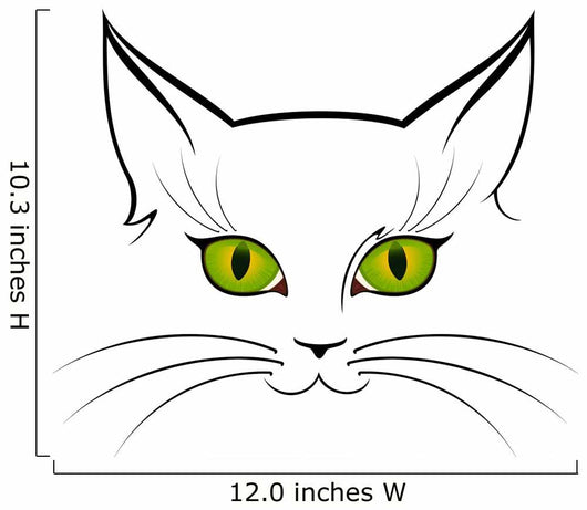 Image of Cat Eyes Wall Decal