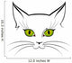 Image of Cat Eyes Wall Decal