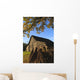 Autumn landscape with barn and goat Wall Mural