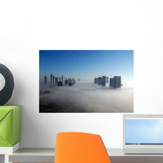 Dubai Fog Wall Decal Design 4