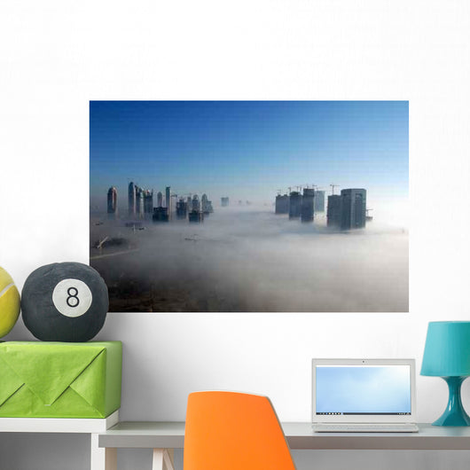 Dubai Fog Wall Decal Design 4