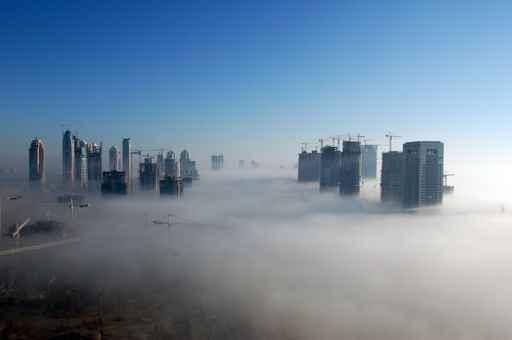 Dubai Fog Wall Decal Design 4