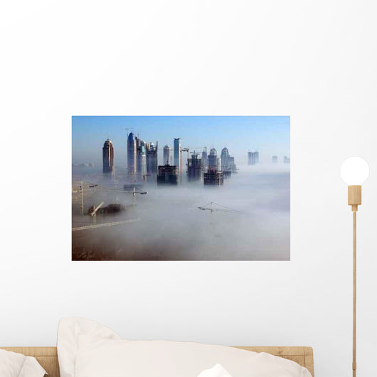 Dubai Fog Wall Decal Design 2