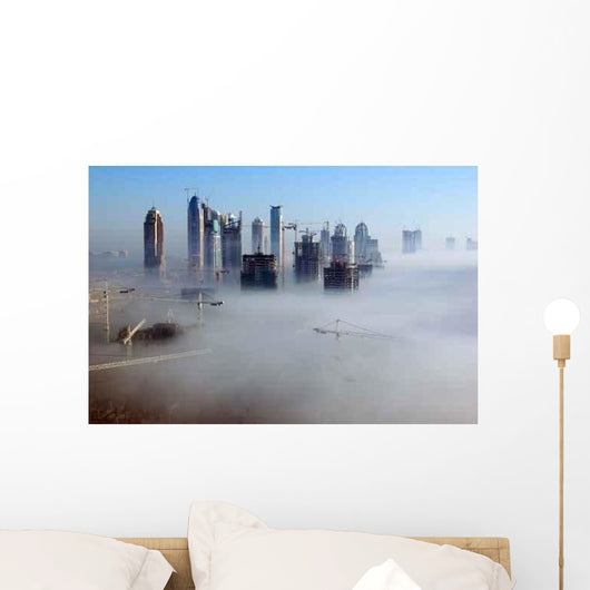 Dubai Fog Wall Decal Design 2