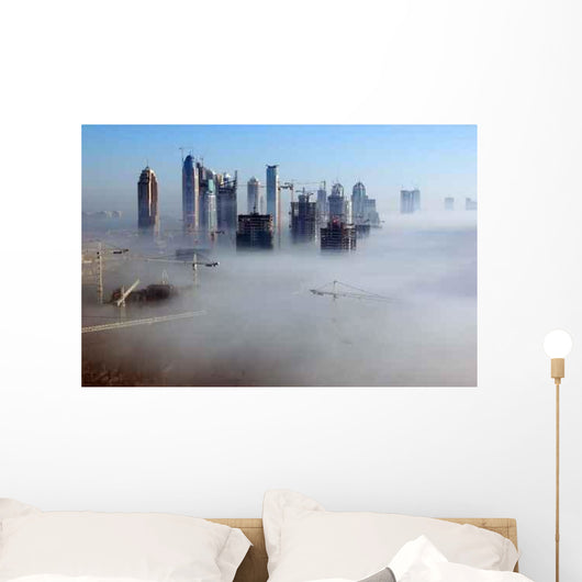 Dubai Fog Wall Decal Design 2