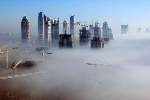 Dubai Fog Wall Decal Design 2