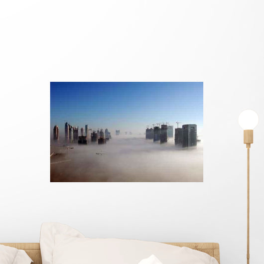 Dubai Fog Wall Decal Design 1