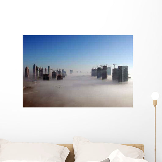Dubai Fog Wall Decal Design 1