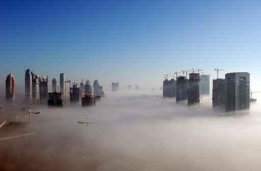 Dubai Fog Wall Decal Design 1