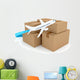 Cardboard Packages with Airplane Wall Decal