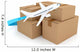 Cardboard Packages with Airplane Wall Decal