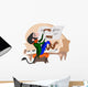 Monkey Pianist Wall Decal