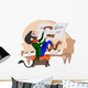 Monkey Pianist Wall Decal