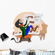 Monkey Pianist Wall Decal