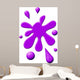 Purple Paint Splodge Wall Decal