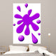 Purple Paint Splodge Wall Decal