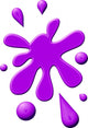 Purple Paint Splodge Wall Decal