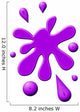 Purple Paint Splodge Wall Decal