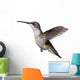 Isolated Ruby-Throated Hummingbird Wall Decal
