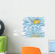 blue daisy flower Wall Mural