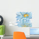 blue daisy flower Wall Mural