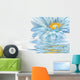 blue daisy flower Wall Mural