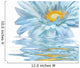 blue daisy flower Wall Mural