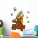 Bear Honey Bees Bees Nest Queen Bee Wall Decal