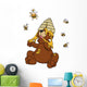 Bear Honey Bees Bees Nest Queen Bee Wall Decal