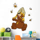 Bear Honey Bees Bees Nest Queen Bee Wall Decal